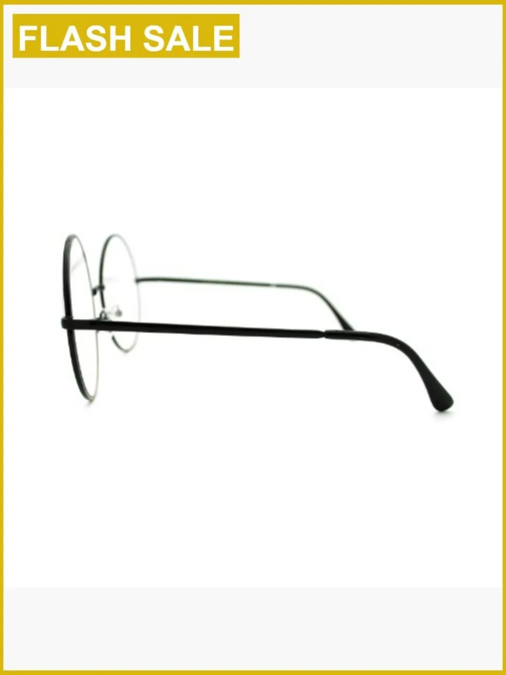 Super Oversized Round Circle Frame Clear Lens UV400 Glasses